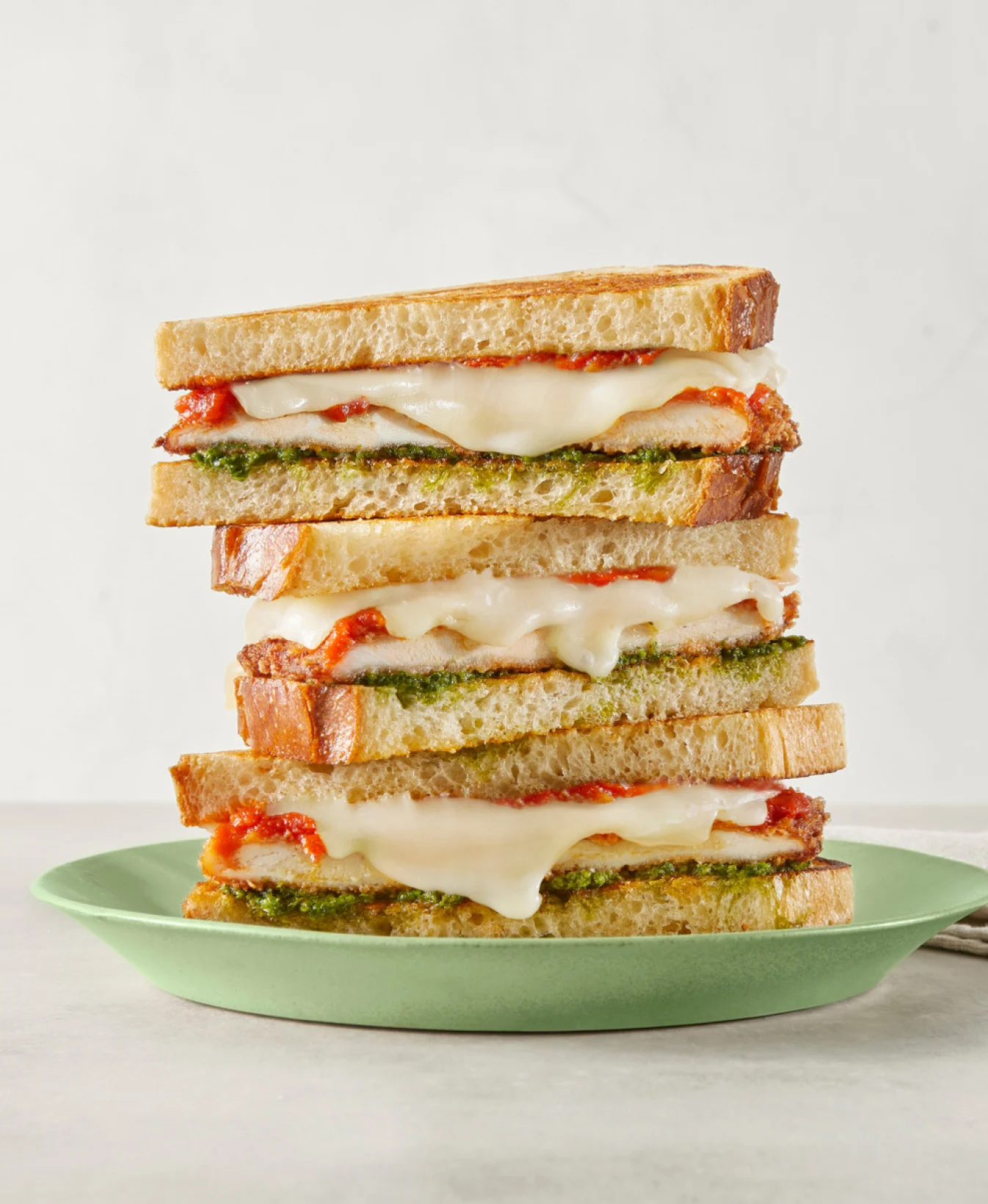 Pesto Chicken Caprese Grilled Cheese
